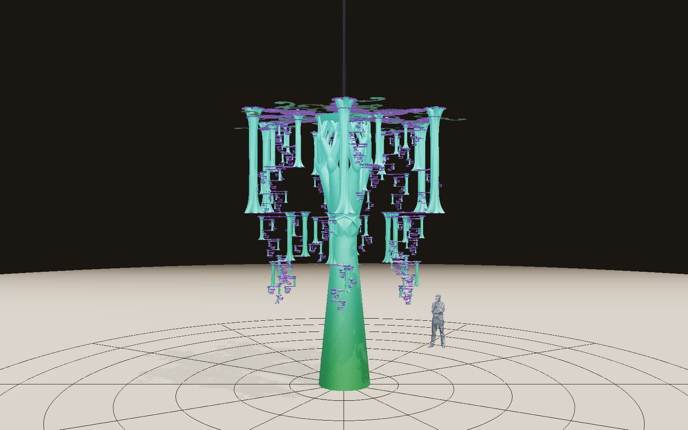 The Fractal Tree from the side