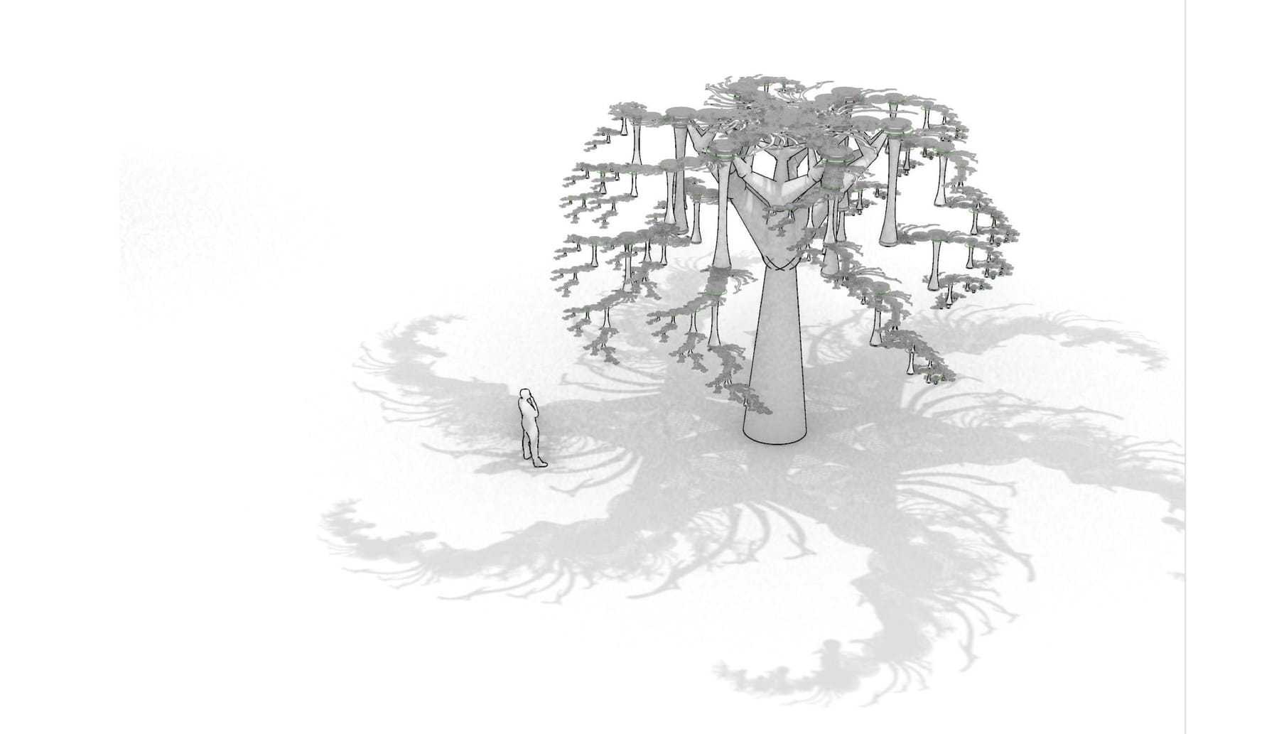 Rendering with person for scale